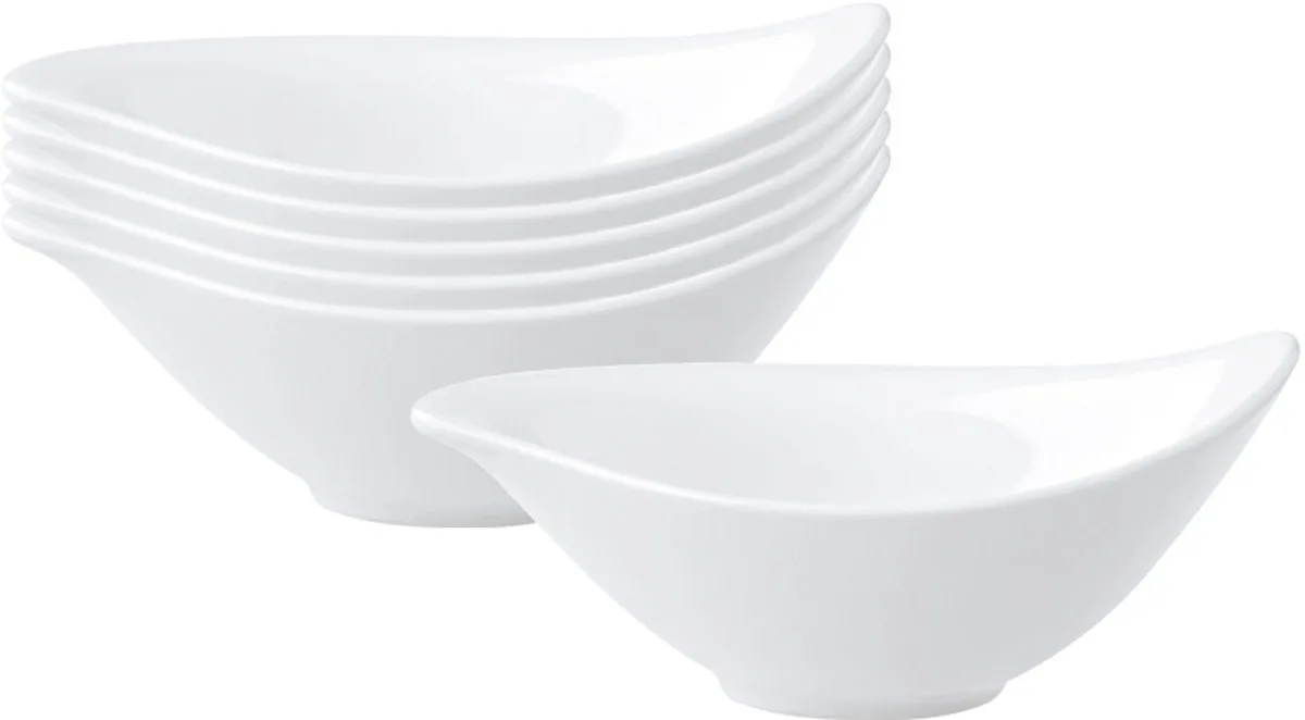Dipschälchen New Cottage Special Serve Salad 15 ml Set van 6 van Villeroy & Boch in Wit-gekleurd – productfoto