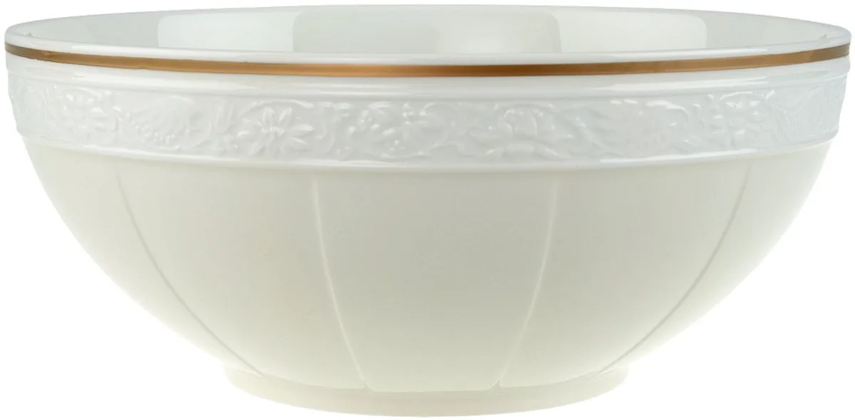 eetschaal - Rond - Geelkoper, Wit von Villeroy & Boch in Weiß, Gelb, Gold – Produktfoto