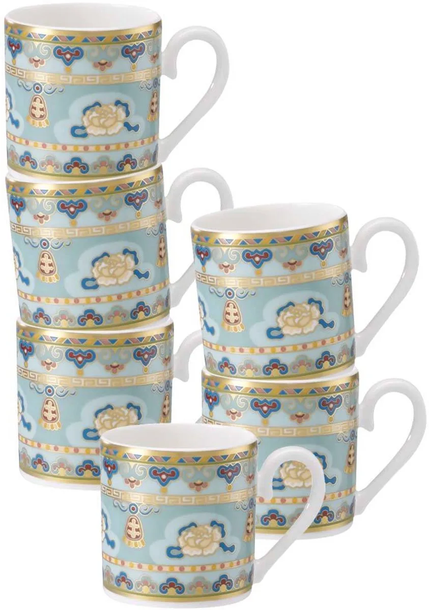 Espressotassen Samarkand Aquamarin 50 ml Set van 6 van Villeroy & Boch in Gekleurd – productfoto