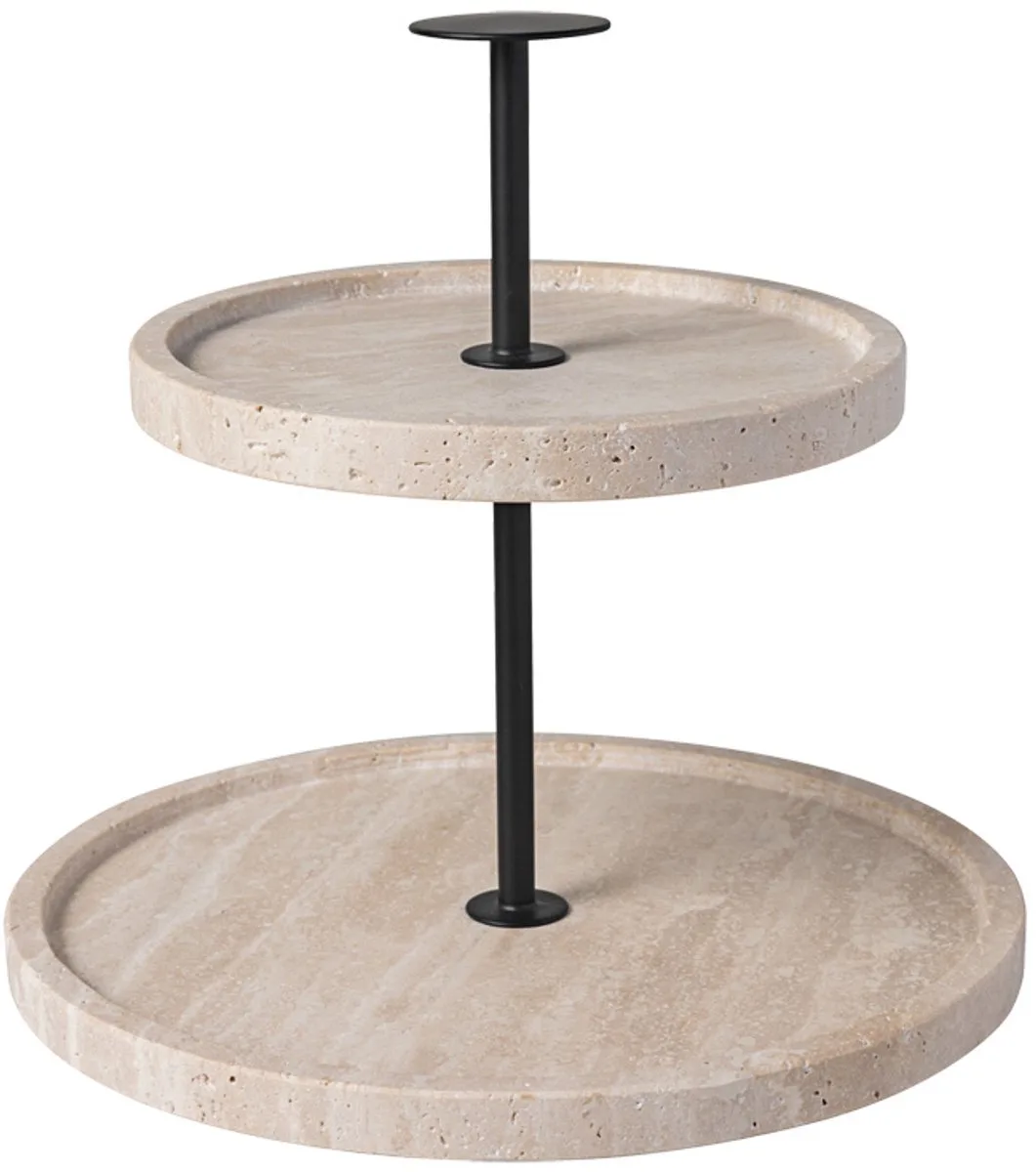 Etagere Manufacture Travertine ø 24,5 cm de Villeroy & Boch en Beige – photo du produit