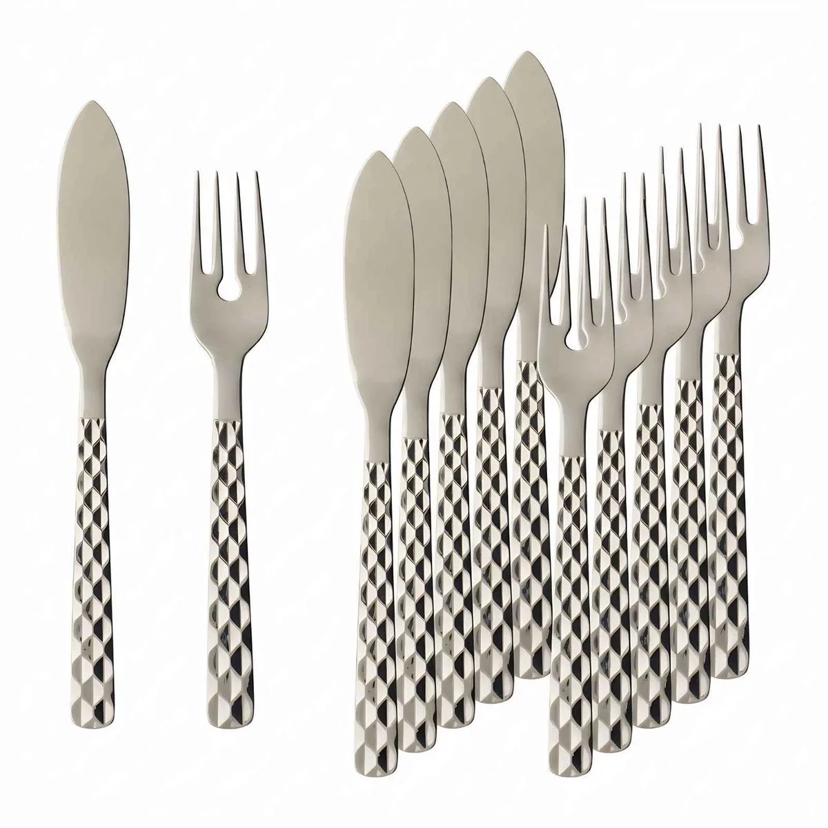 Fischbesteck Boston Set van 6 de Villeroy & Boch en Argent – photo du produit