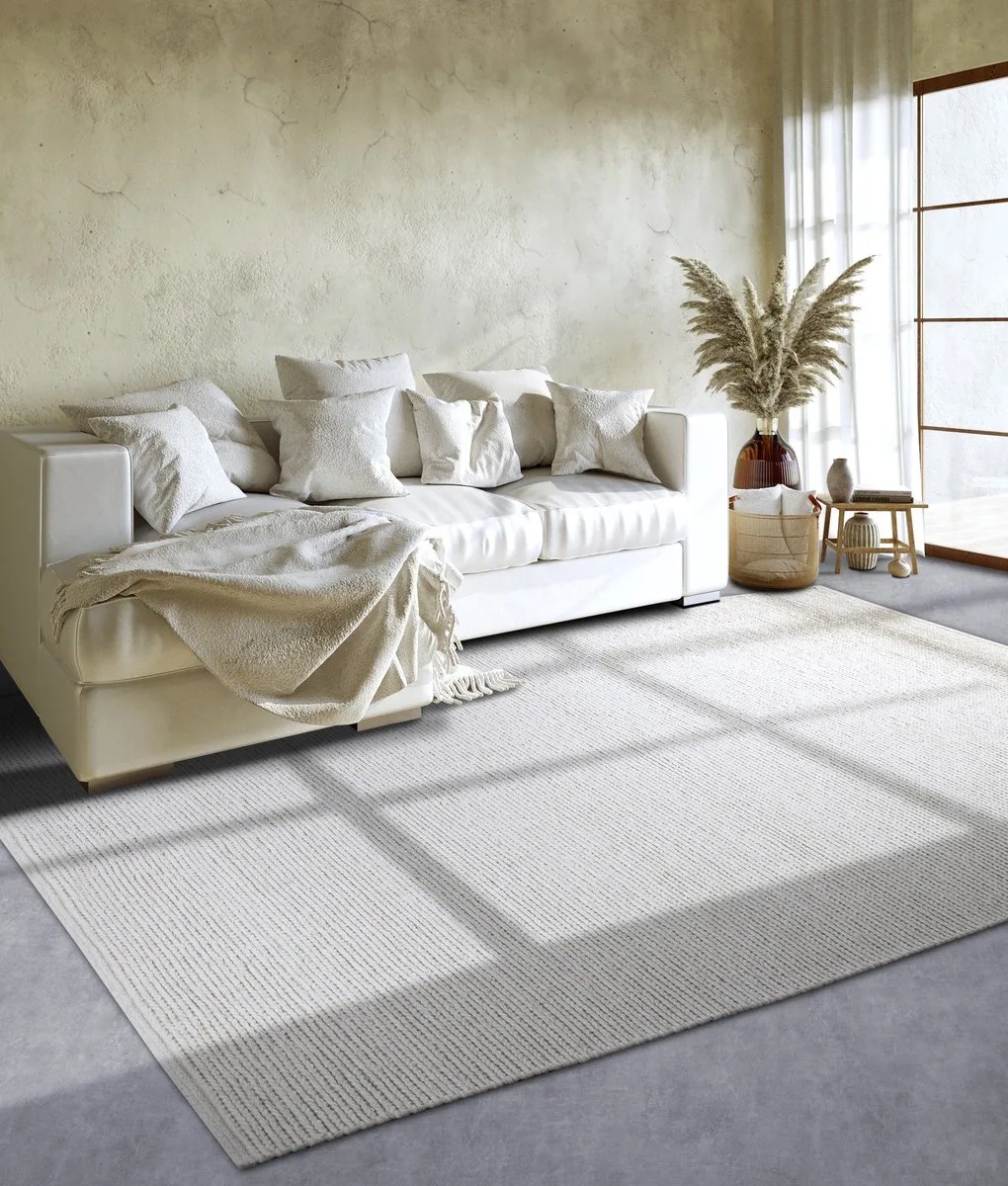 Flycarpets Villeroy & Boch - Wol Vloerkleed - Francois - Naturel Wit - 80x200 cm van Villeroy & Boch in Crème – productfoto