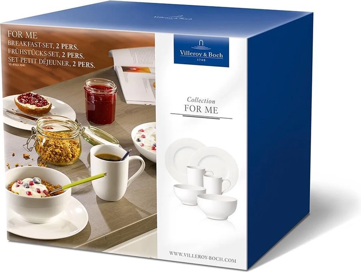 For Me Breakfast Set 2 Pers. von Villeroy & Boch in Weiß – Produktfoto