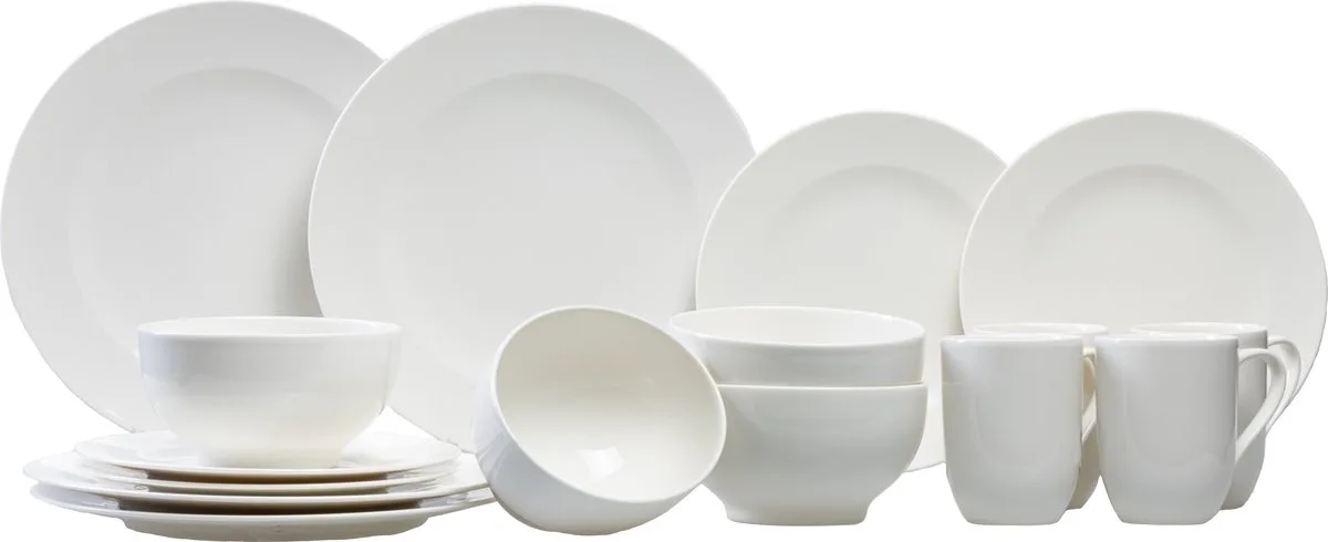 For Me Starter Set - 4 Personen - Porselein von Villeroy & Boch in Weiß – Produktfoto