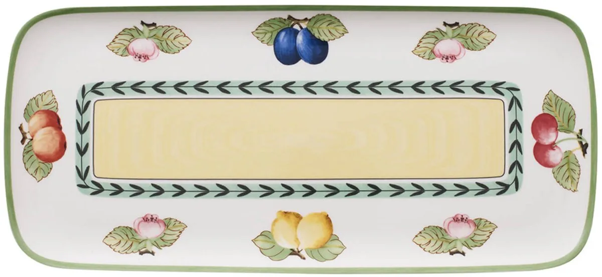French Garden Cakeschaal - Porselein van Villeroy & Boch in Groen, Geel – productfoto