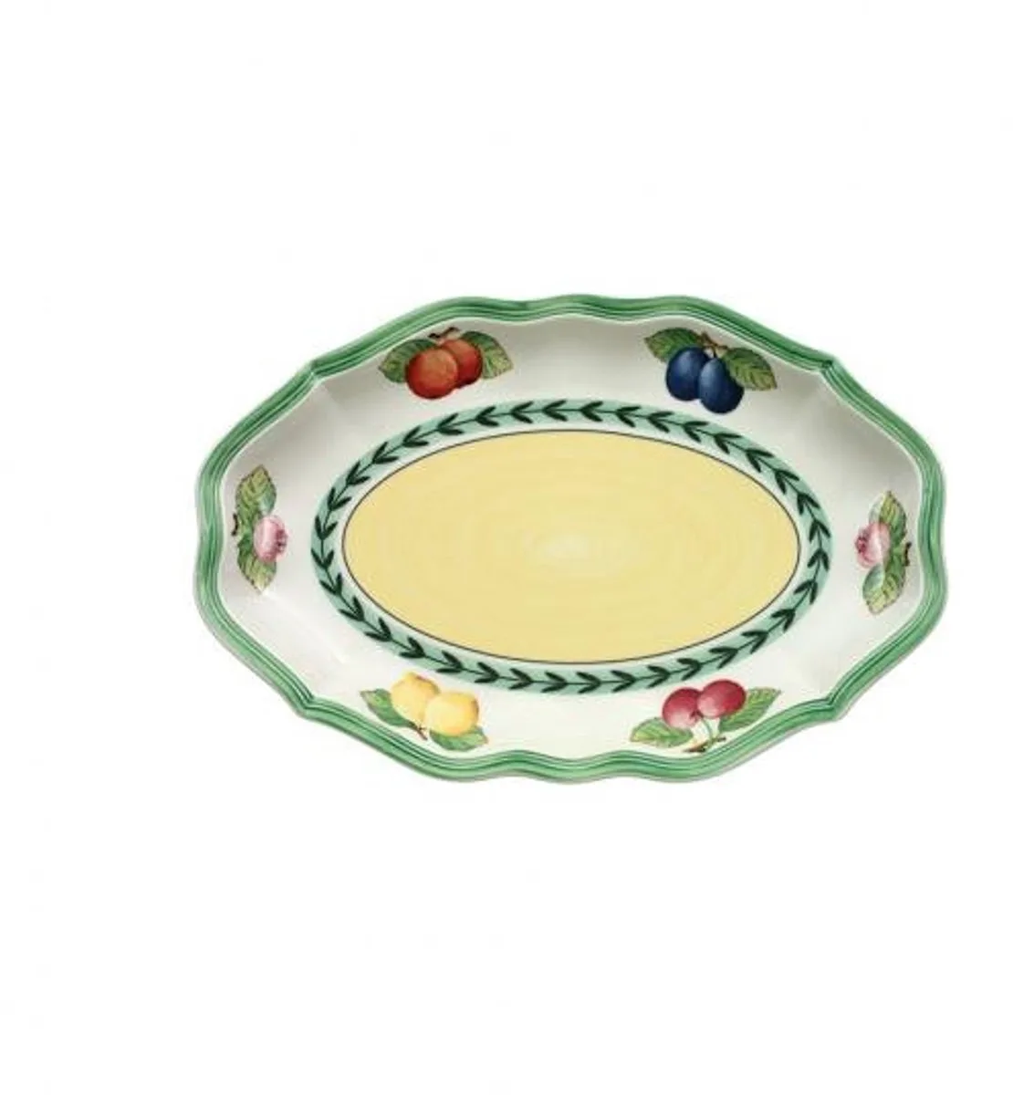 French Garden Fleurence - Zuur-/vleeschaal - 24 cm de Villeroy & Boch en Blanc, Vert, Jaune – photo du produit