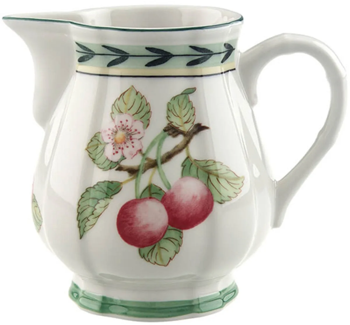 French Garden Melkkan - 25 cl - Porselein de Villeroy & Boch en Blanc, Vert, Jaune – photo du produit