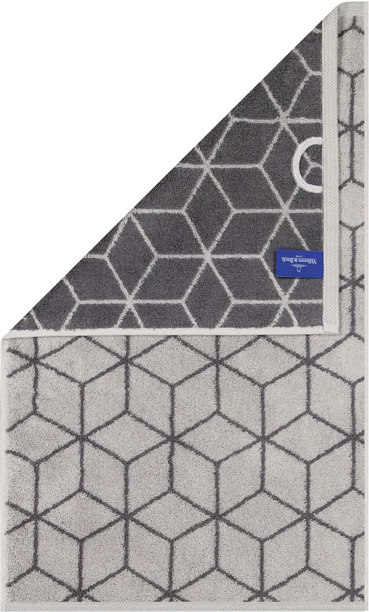 Gastendoekje Gästetuch Carré Een maat, 30x50 Set van 1 de Villeroy & Boch en Gris – photo du produit
