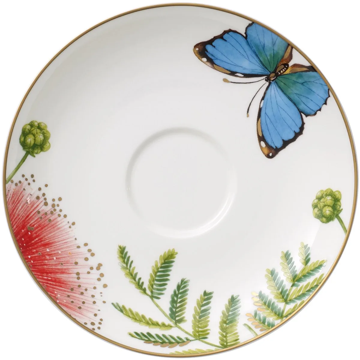 Kaffee- / Teeuntertasse Amazonia Anmut ø 15 cm van Villeroy & Boch in Groen, Wit, Geel – productfoto