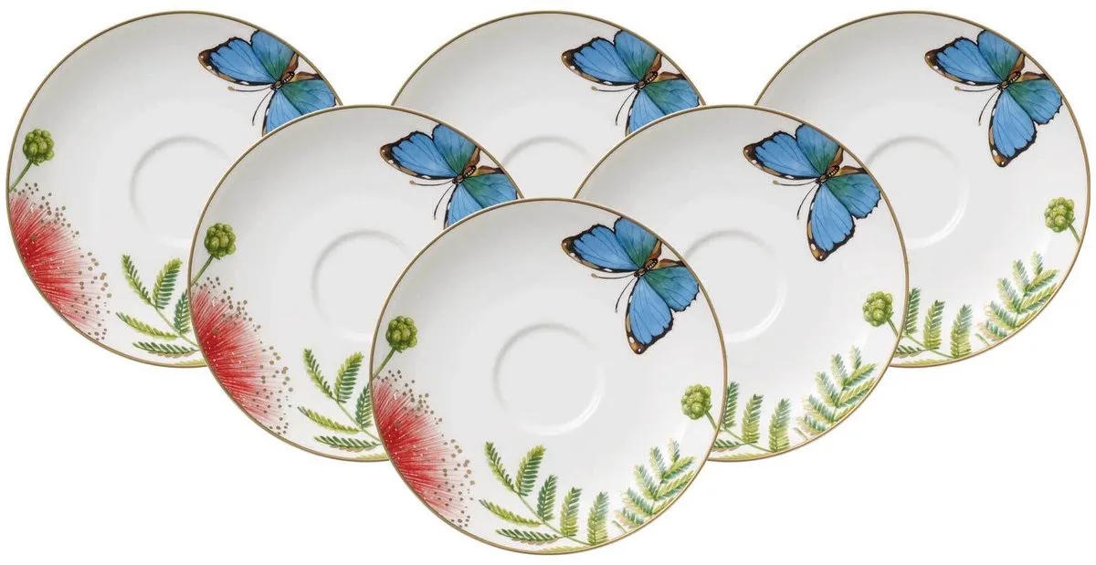 Kaffee- / Teeuntertassen Amazonia Anmut ø 15 cm Set van 6 von Villeroy & Boch in Gekleurd – Produktfoto