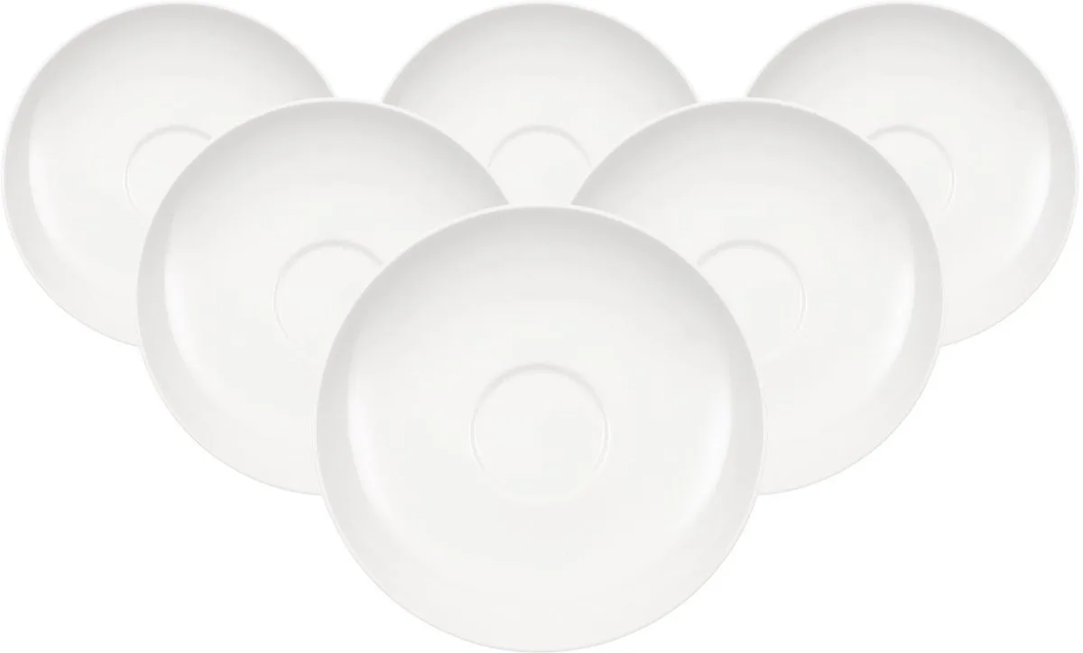 Kaffee-/Teeuntertassen Anmut ø 15 cm Set van 6 von Villeroy & Boch in Wit-gekleurd – Produktfoto