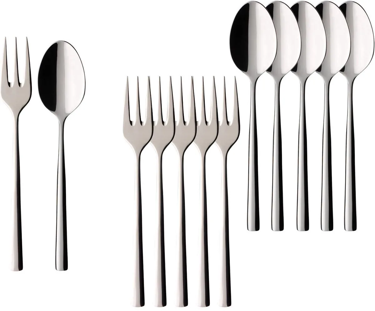 Kaffeebesteck Bundle Piemont Set van 12 von Villeroy & Boch in Roestvrij staal – Produktfoto