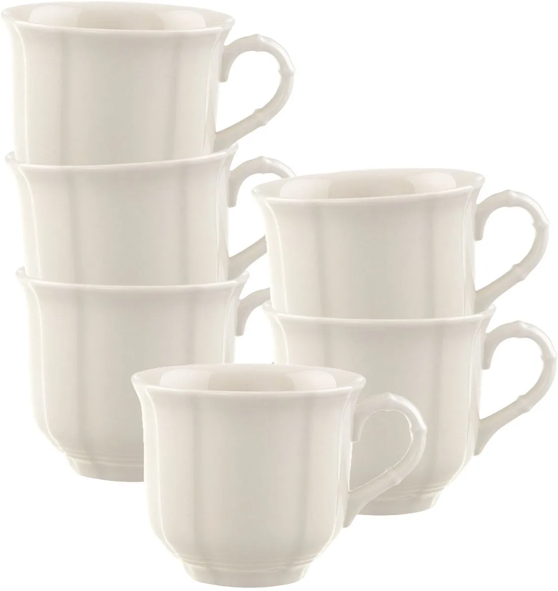Kaffeetassen Manoir 120 ml Set van 6 von Villeroy & Boch in Wit-gekleurd – Produktfoto