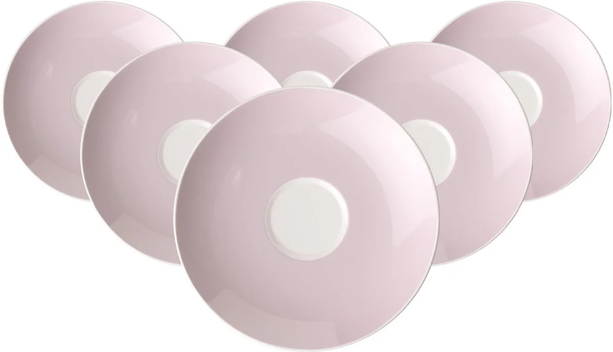 Kaffeeuntertassen Rose Garden ø 14,8 cm Set van 6 från Villeroy & Boch i Roze-roze – produktbild
