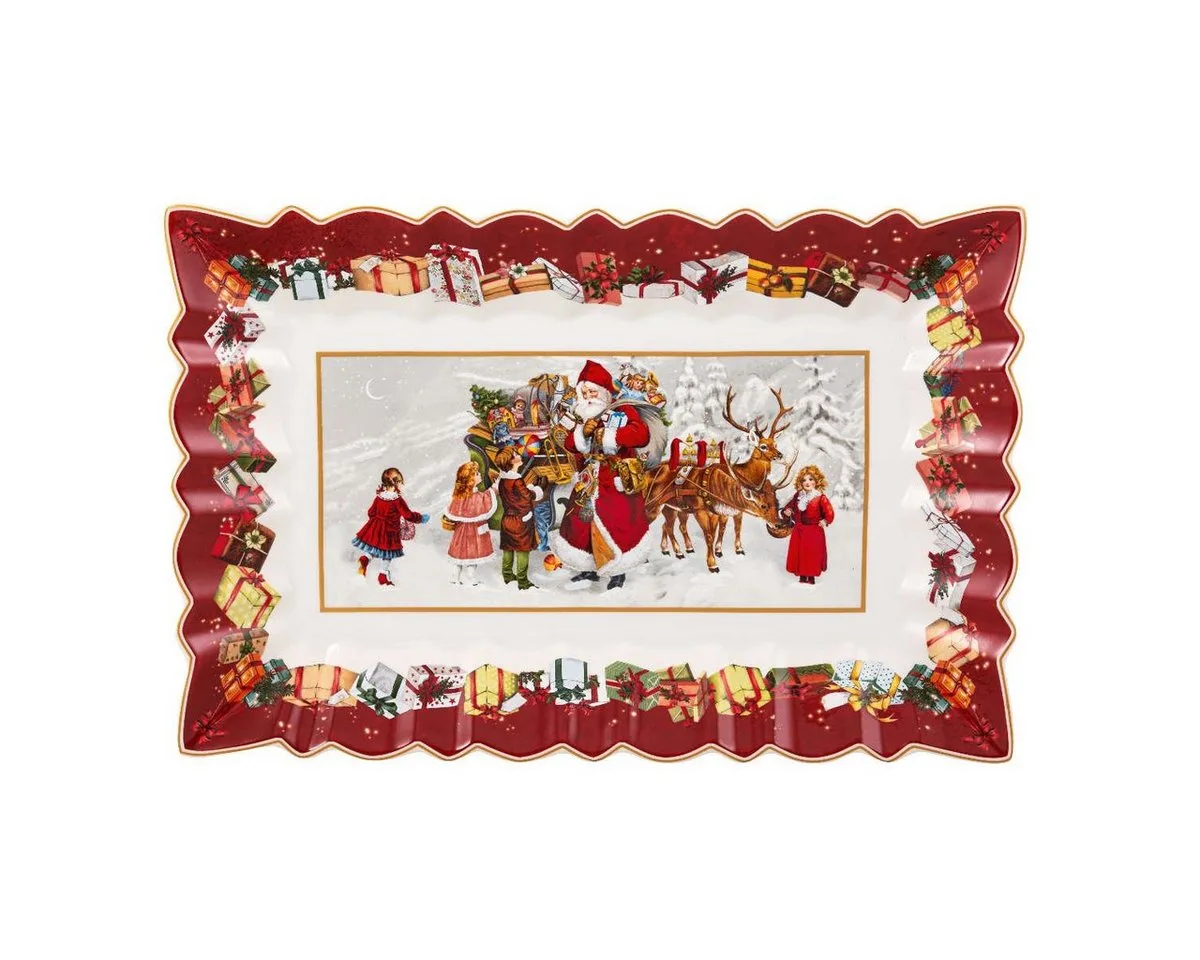 Kuchenplatte Toy's Fantasy Weihnachtsgeschirr, Porzellan, 35,5x23x3,5 cm von Villeroy & Boch in Mehrfarbig – Produktfoto
