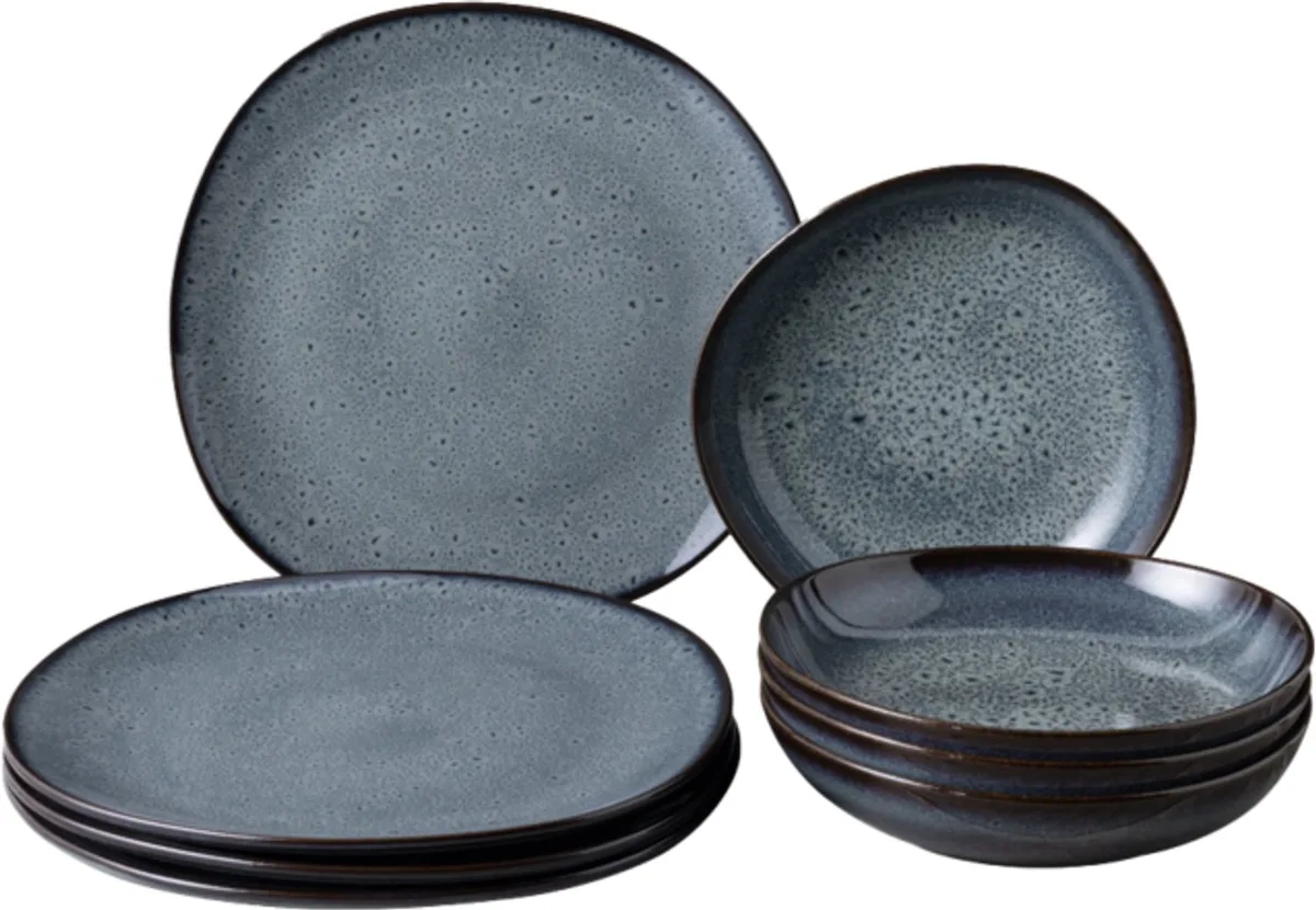 Lave Dinerset 8-delig 4-personen - Gris von Villeroy & Boch in Grau – Produktfoto