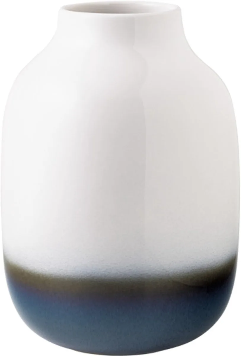 Lave Home shoulder vaas 22 cm Blauw-wit van Villeroy & Boch in Blauw – productfoto