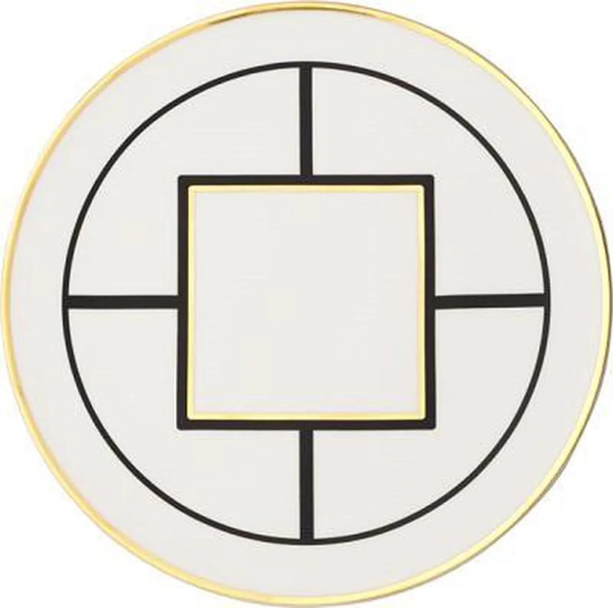 MetroChic - Gebakschaal 33cm van Villeroy & Boch in Goud, Zwart – productfoto