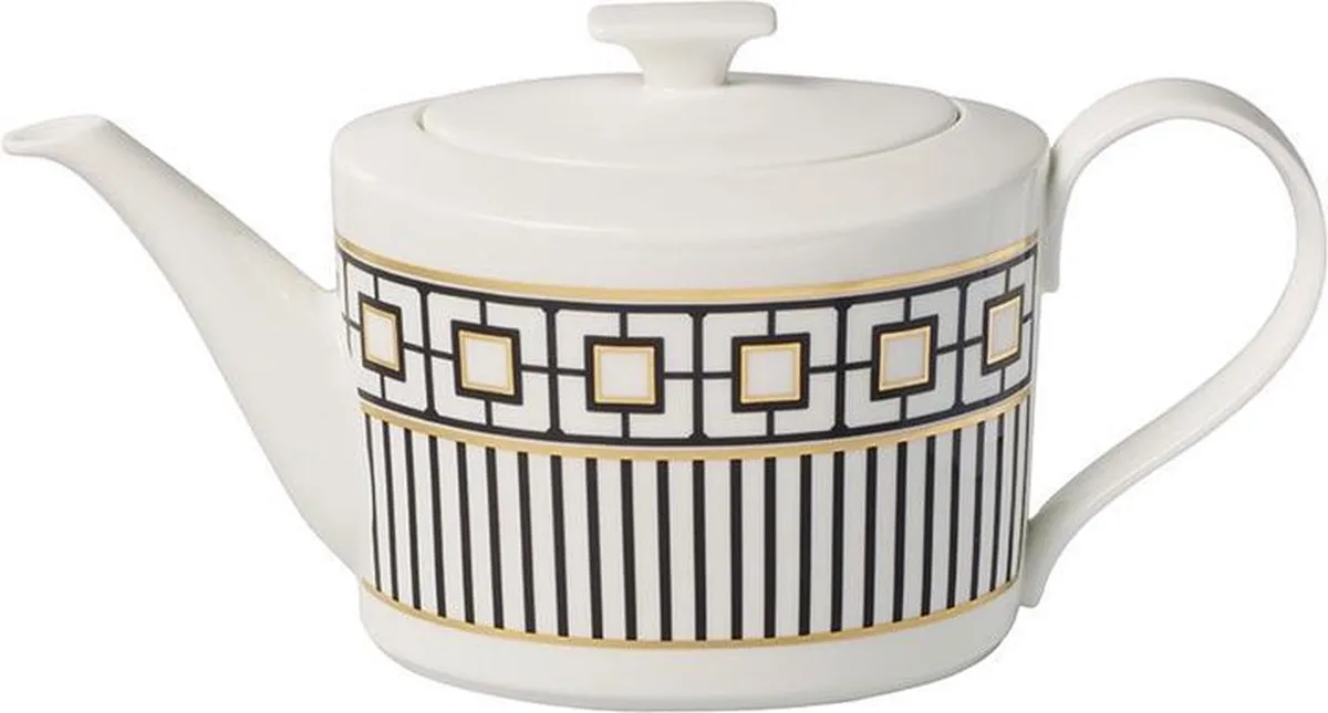 MetroChic - Koffie-/theepot 1,20l fra Villeroy & Boch i Guld, Sort – produktbillede