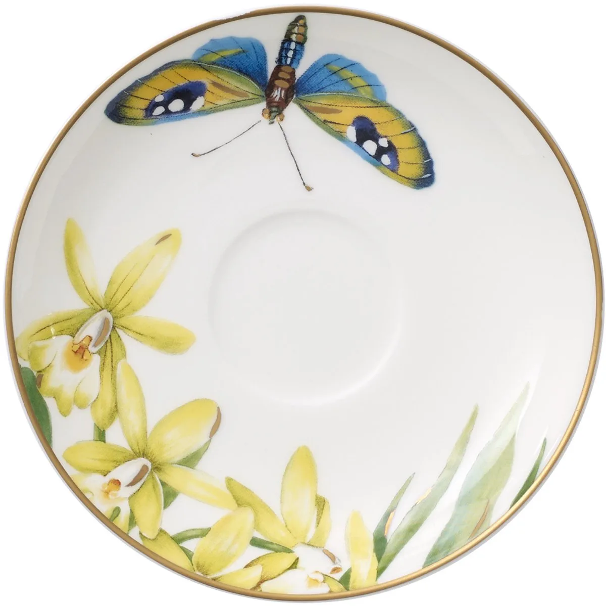 Mokka- / Espressountertasse Amazonia Anmut ø 12 cm de Villeroy & Boch en Vert, Blanc, Jaune – photo du produit