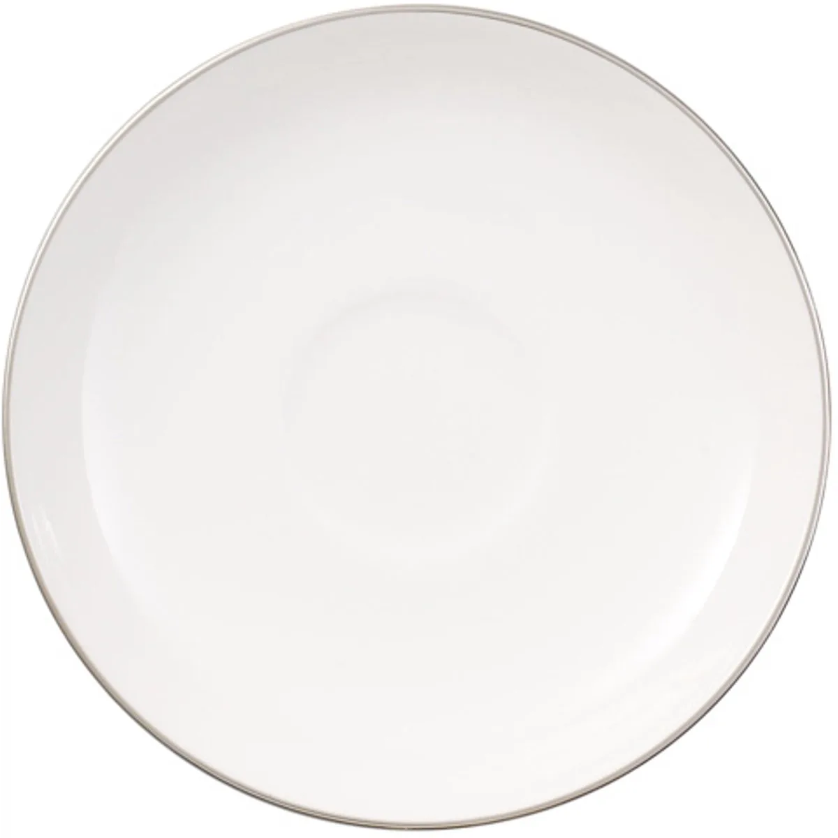Mokka-/Espressountertasse Anmut Platinum No. 1 ø 12 cm de Villeroy & Boch en Blanc, Argent – photo du produit