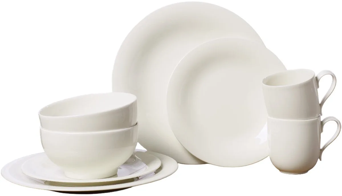 New Cottage Basic Set 8-dlg de Villeroy & Boch en Blanc – photo du produit