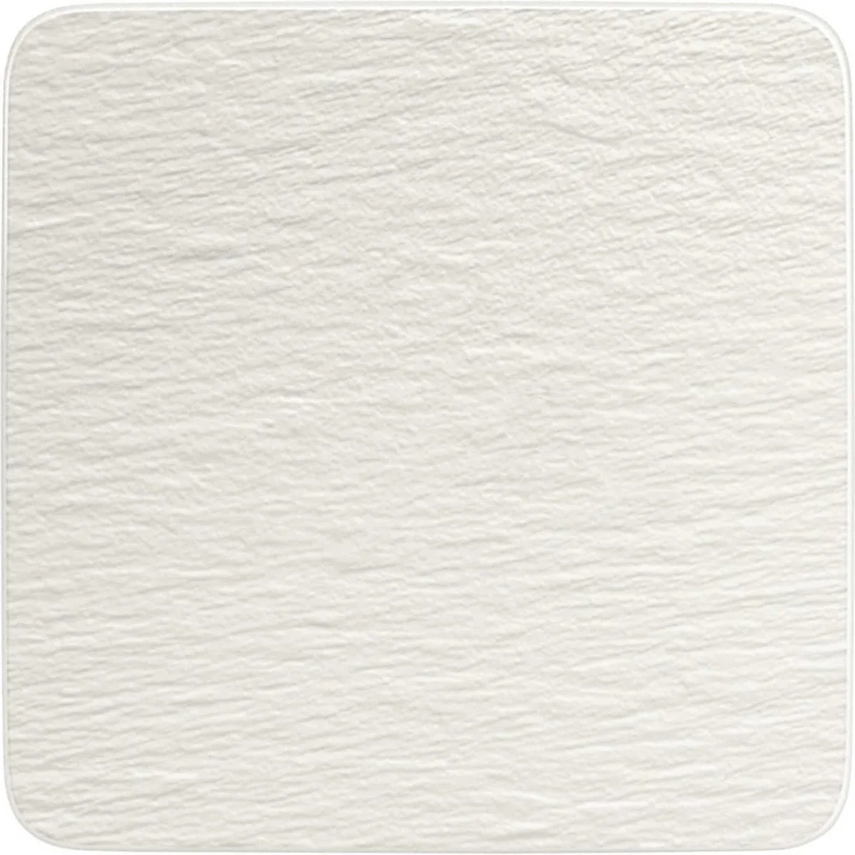Onderbord / Gourmetbord Manufacture Rock - 32.5 x 32.5 cm von Villeroy & Boch in Weiß – Produktfoto