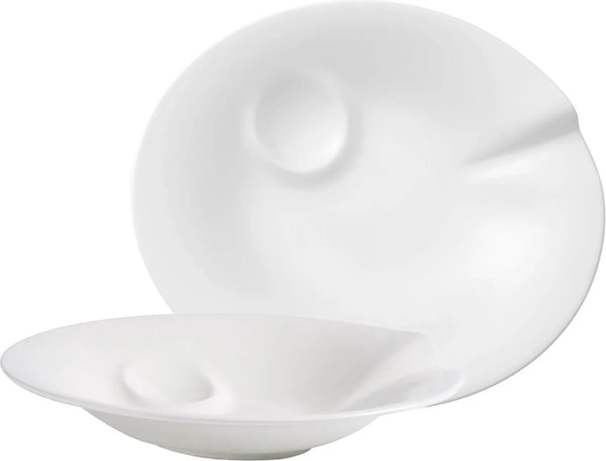 Pasta Passion Spaghettibord - 2 Stuks - 30,7 x 26,3 x 5,7 cm de Villeroy & Boch en Blanc – photo du produit
