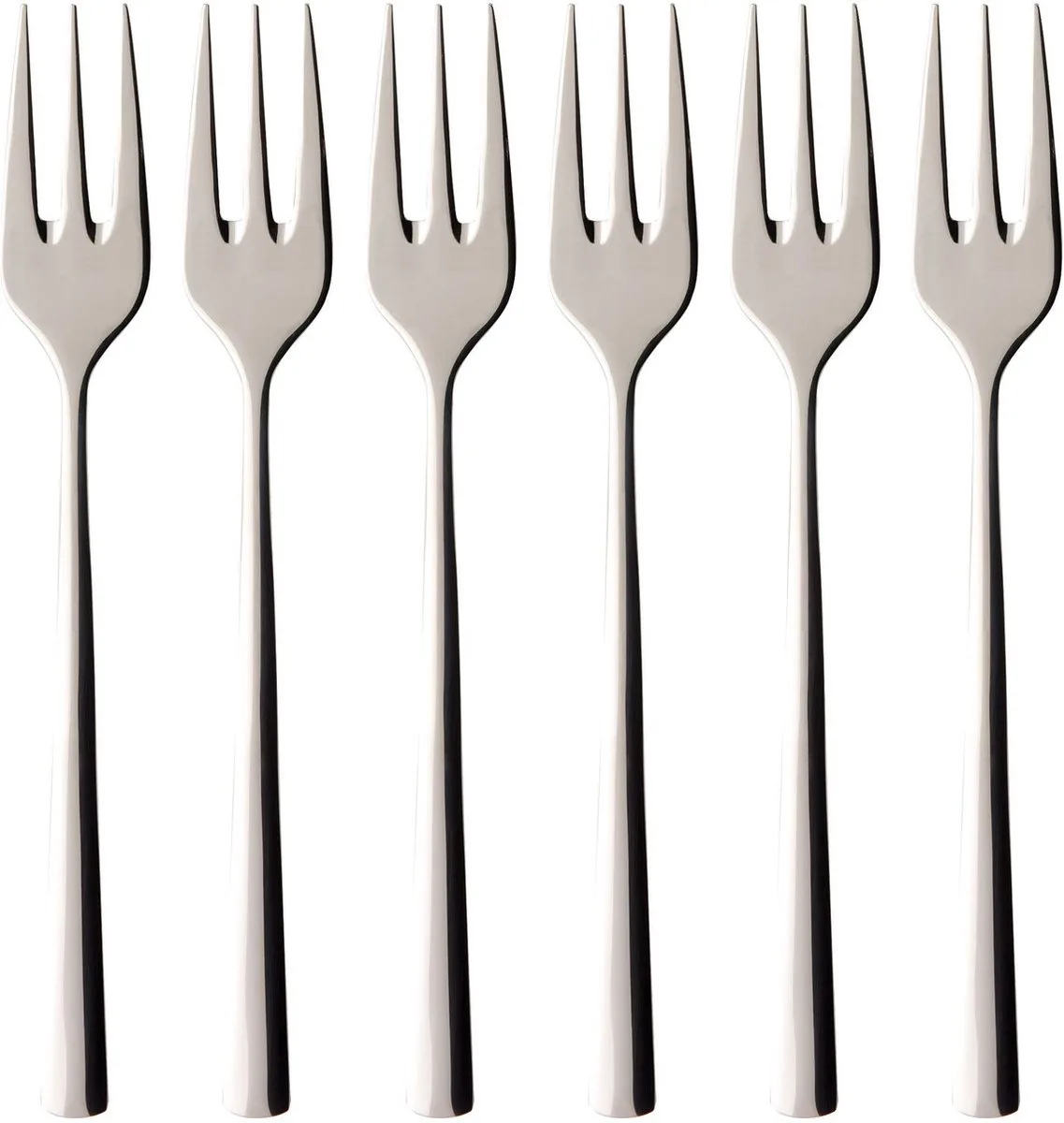 Piemont 18/10 - Gebaksvorken - Set van 6 de Villeroy & Boch en Argent – photo du produit