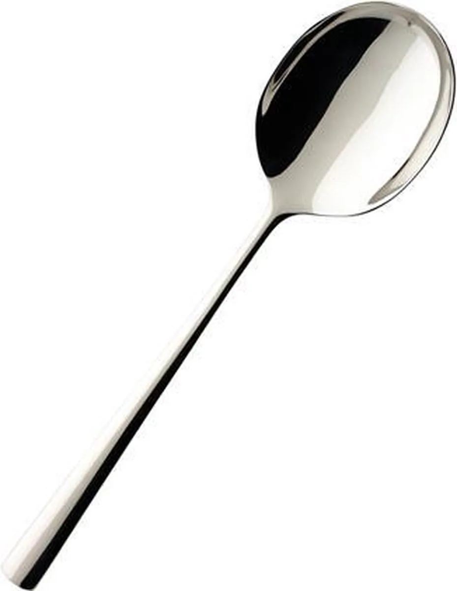 Piemont Piemont 18/10 Salade-/Compotelepel - 24,5 cm van Villeroy & Boch in Zilver – productfoto