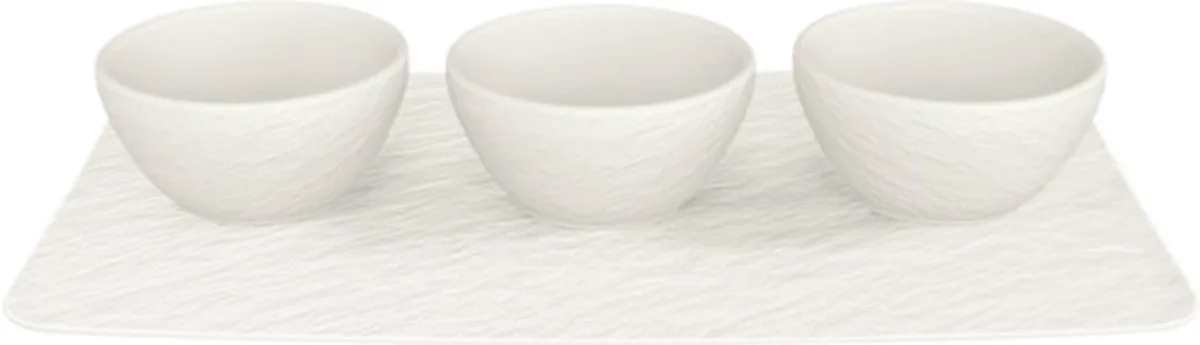 Rock Glacier Dipschaaltjes Set OP=OP Manufacture Rock - Wit - 4-delig de Villeroy & Boch – photo du produit