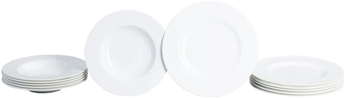 Royal Dinerset - 6 persoons - 12-delig de Villeroy & Boch en Wit-gekleurd – photo du produit