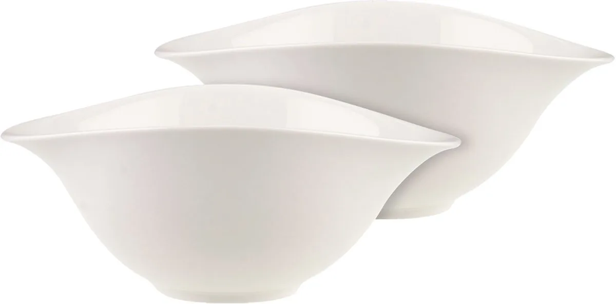 Saladekommen Vapiano - 21 x 17 cm - 2 stuks de Villeroy & Boch en Blanc – photo du produit