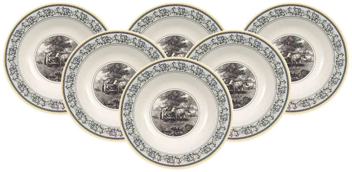 Salatschalen Audun Ferme ø 19,9 cm Set van 6 von Villeroy & Boch in Gekleurd – Produktfoto