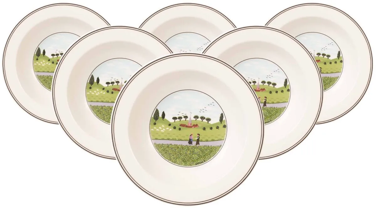 Salatschalen Begegnung Design Naif ø 20 cm Set van 6 de Villeroy & Boch en Gekleurd – photo du produit
