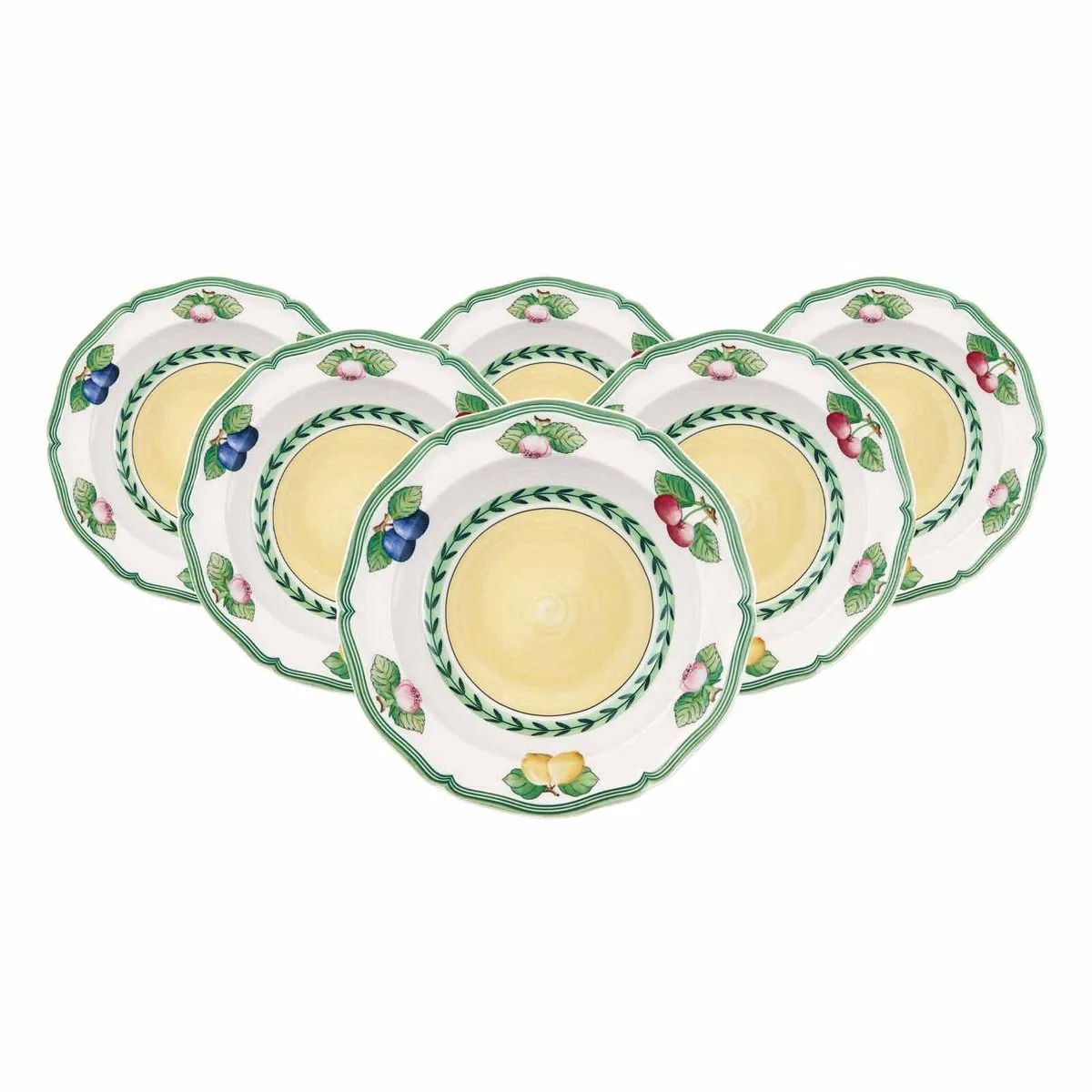 Salatschalen French Garden Fleurence ø 20,5 cm Set van 6 von Villeroy & Boch in Gekleurd – Produktfoto