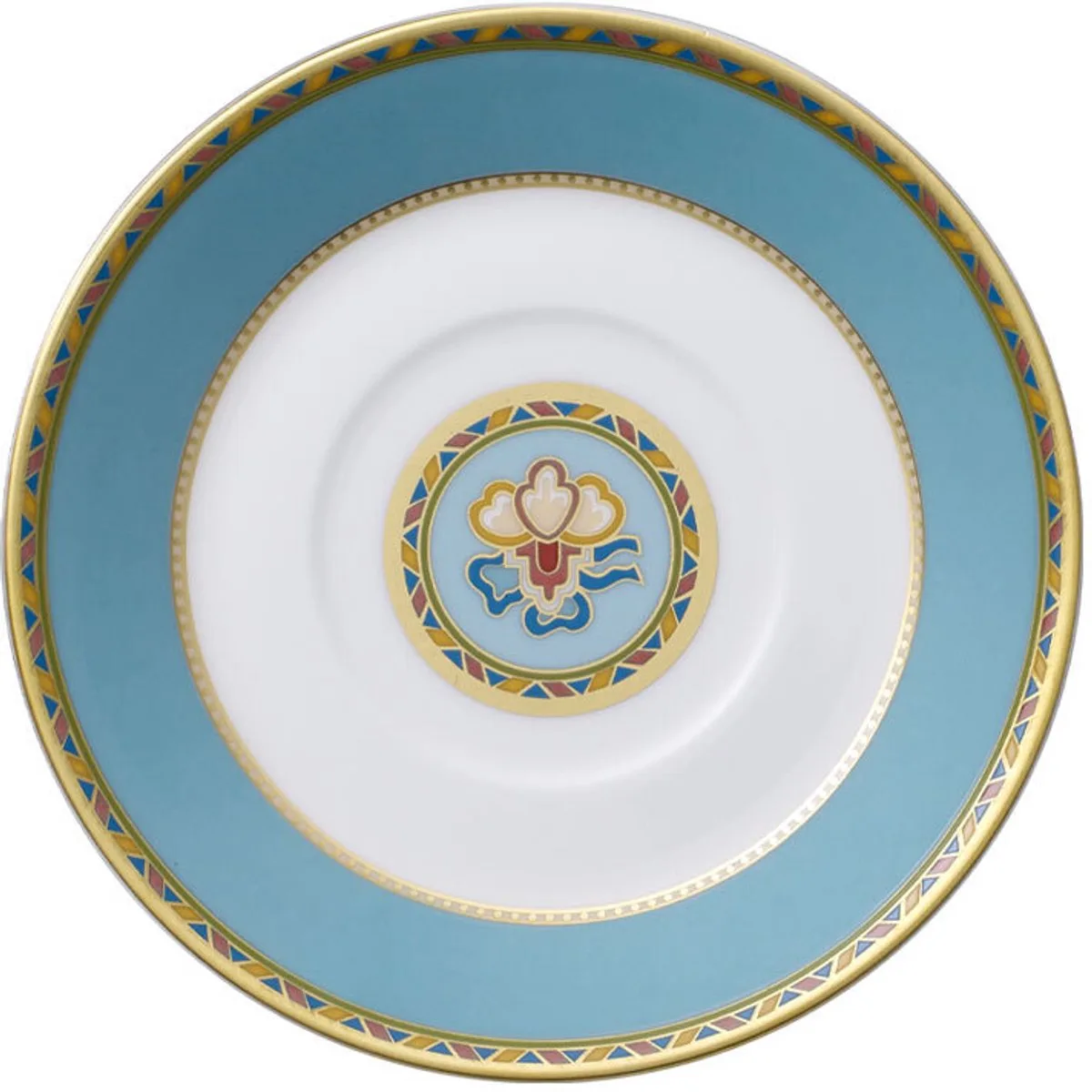 Samarkand Aquamarin - Mokkaschotel 12 cm van Villeroy & Boch in Blauw, Meerkleurig – productfoto