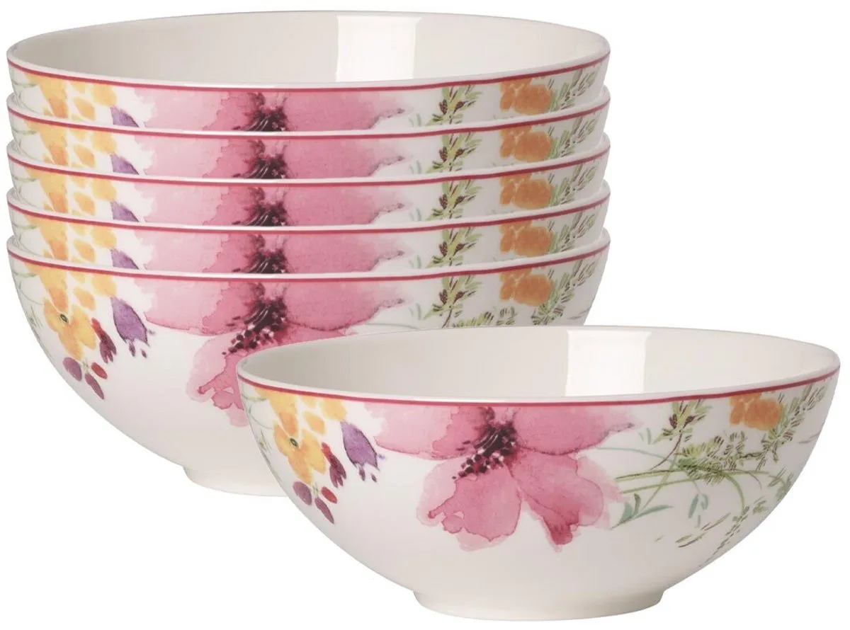 Schälchen Mariefleur Basic ø 12,9 cm Set van 6 fra Villeroy & Boch i Gekleurd – produktbillede