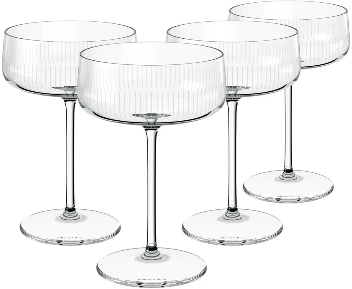 Sekt- / Champagnerschalen Afina 120 ml Set van 4 från Villeroy & Boch i Transparent – produktbild