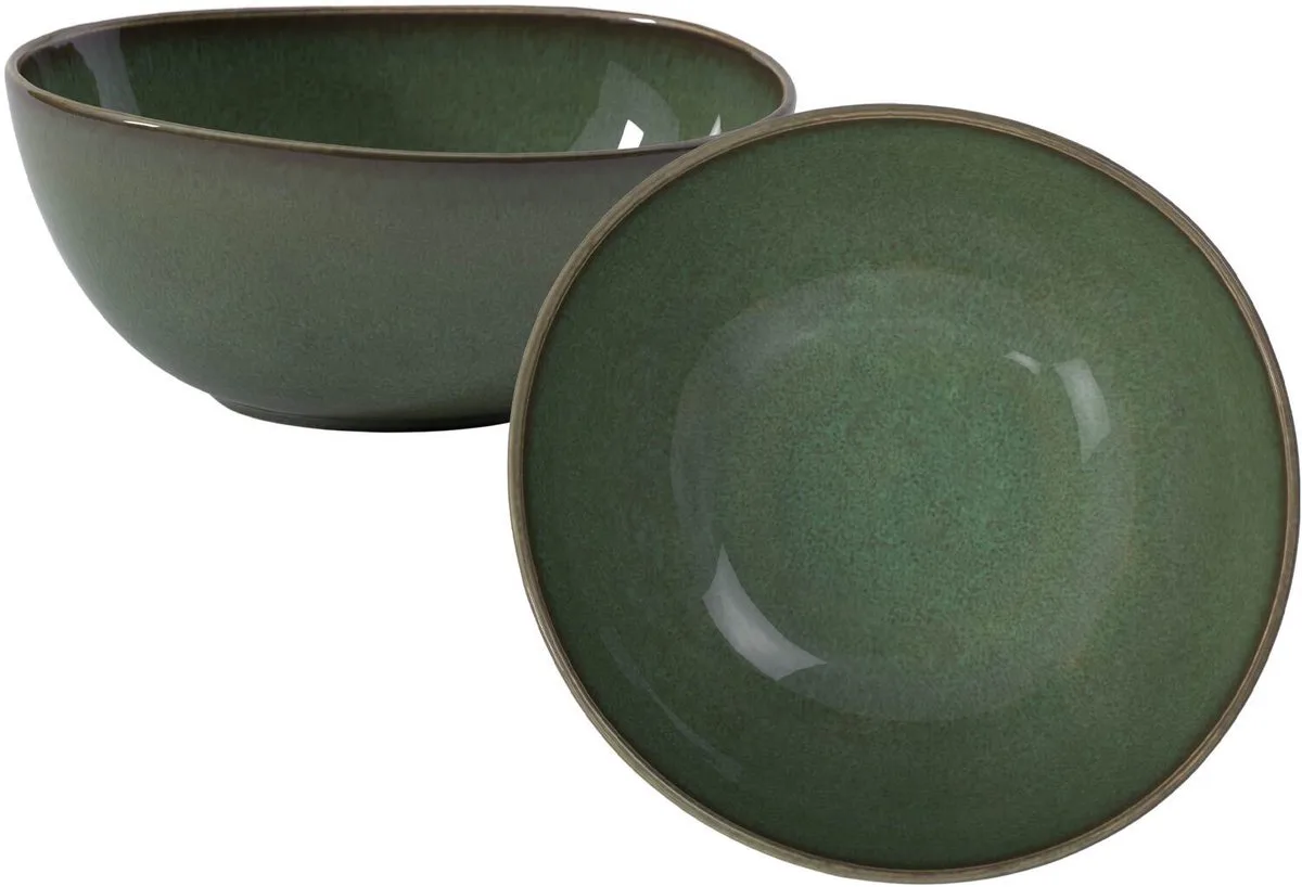 Servierschüsseln Lave ø 28,4 cm Set van 2 van Villeroy & Boch in Groen – productfoto