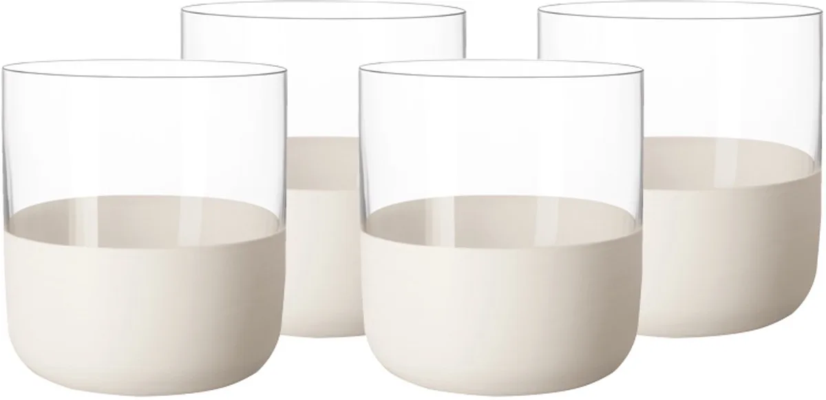 Shotgläser Manufacture Rock 80 ml Set van 4 van Villeroy & Boch in Wit-transparant – productfoto