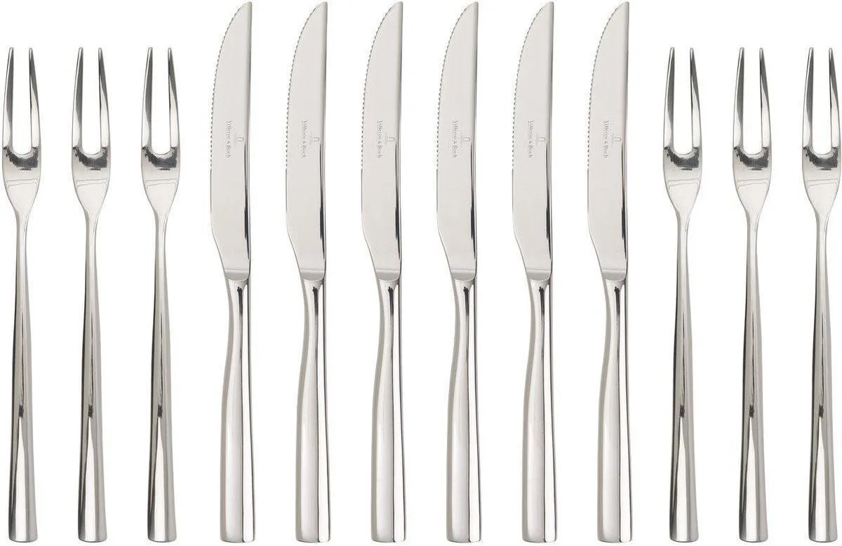 Ensemble grill Piemont 12 pièces Acier inoxydable de Villeroy & Boch en Argent – photo du produit