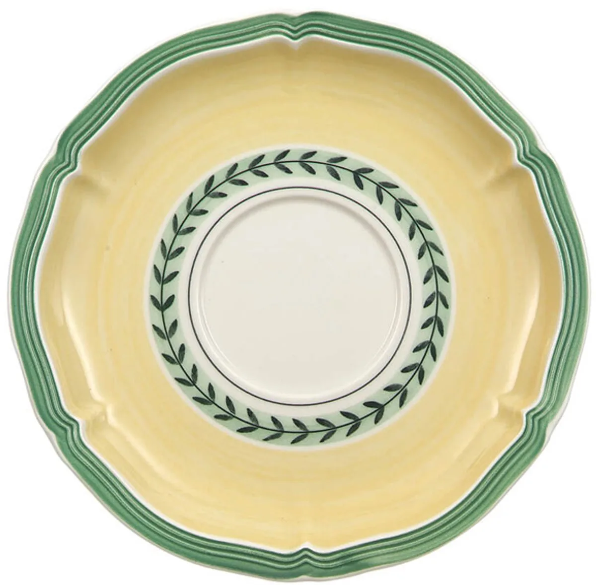 Suppenuntertasse French Garden Fleurence ø 17 cm van Villeroy & Boch in Wit, Groen, Geel – productfoto