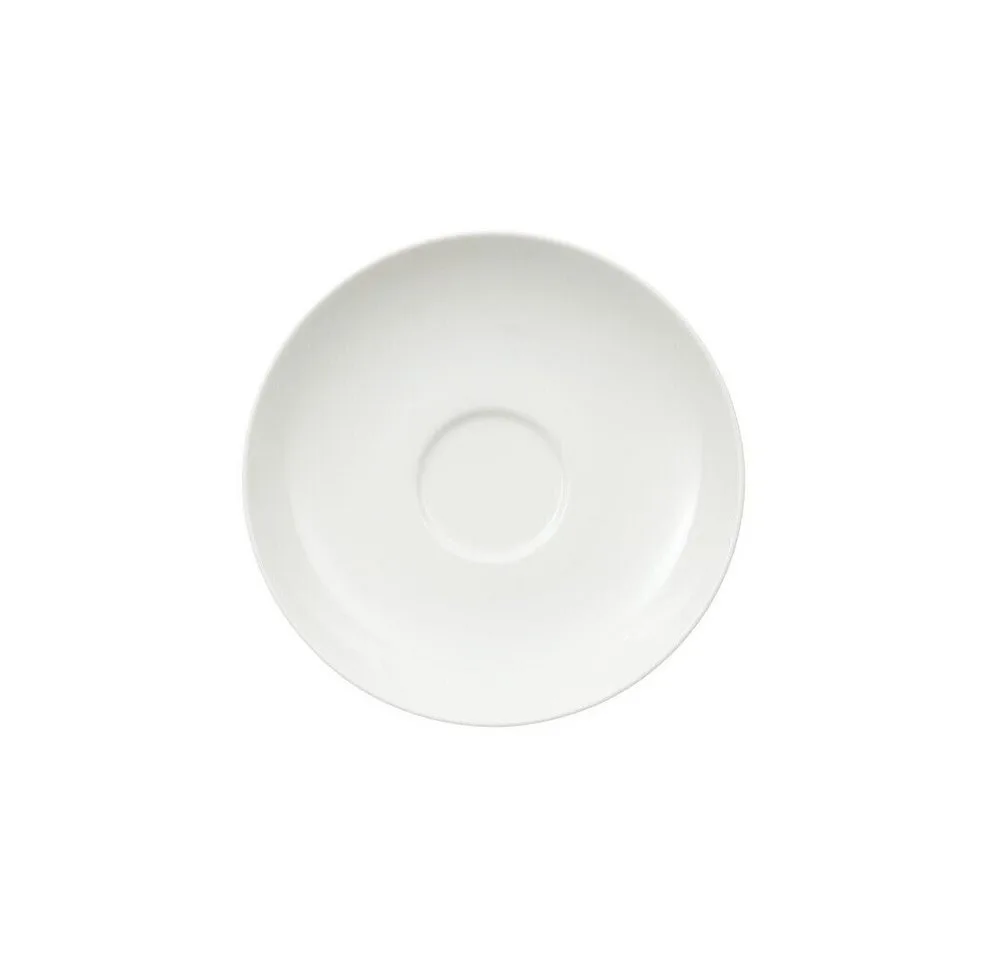 Tasse Kaffee/Tee-Untertasse 15 cm Royal, 1-tlg., Premium Bone Porcelain, Untertasse, passend zur Tasse, Ø15cm, Bone Porcelain, stapelbar von Villeroy & Boch in Weiß – Produktfoto