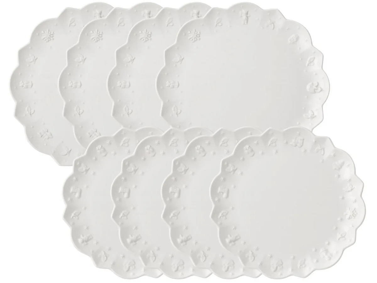 Teller-Set Toy's Delight Royal Classic Teller Set 8tlg, Premium Porcelain van Villeroy & Boch in Wit – productfoto