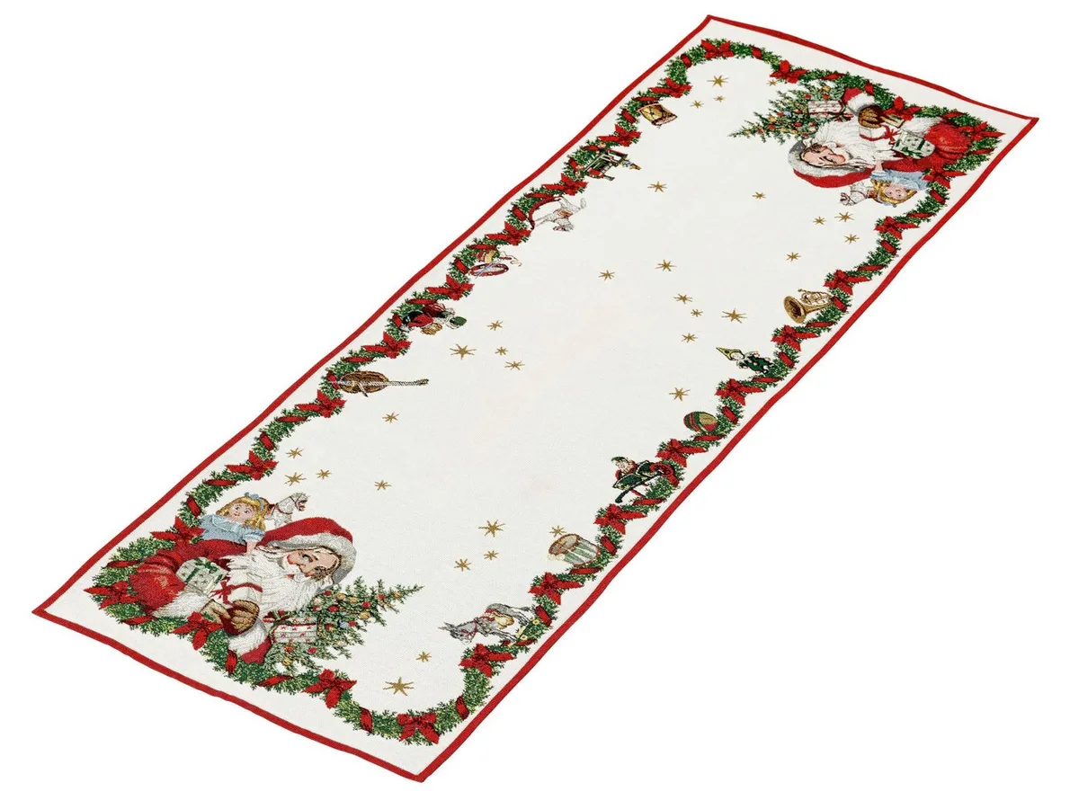 Tischläufer Toy's Fantasy Gobelin Laeufer XL Santa 49x143cm de Villeroy & Boch en Multicolore – photo du produit