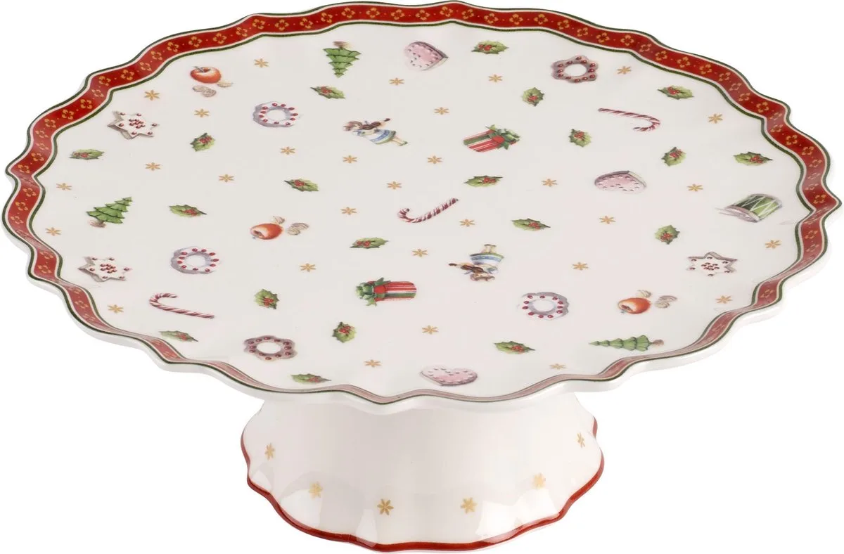 Toy's Delight Cakeschaal op voet 21cm van Villeroy & Boch in Wit – productfoto