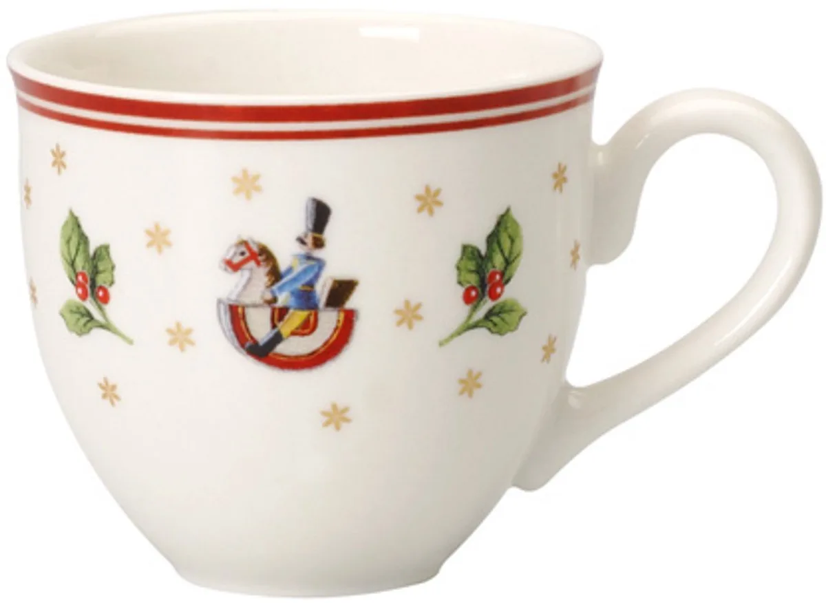 Toy's Delight Espressokop Kerst - 0.10 liter - Rood/wit de Villeroy & Boch en Rouge – photo du produit