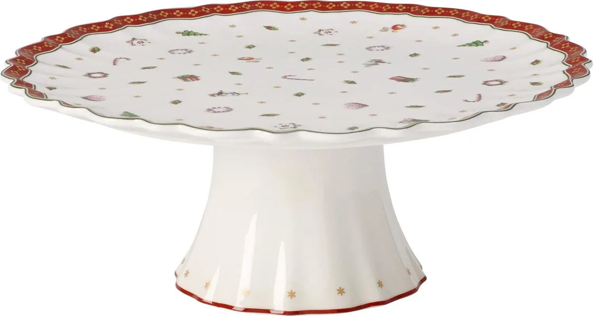 Toy's Delight gebakschaal op voet ø 28cm van Villeroy & Boch in Wit – productfoto