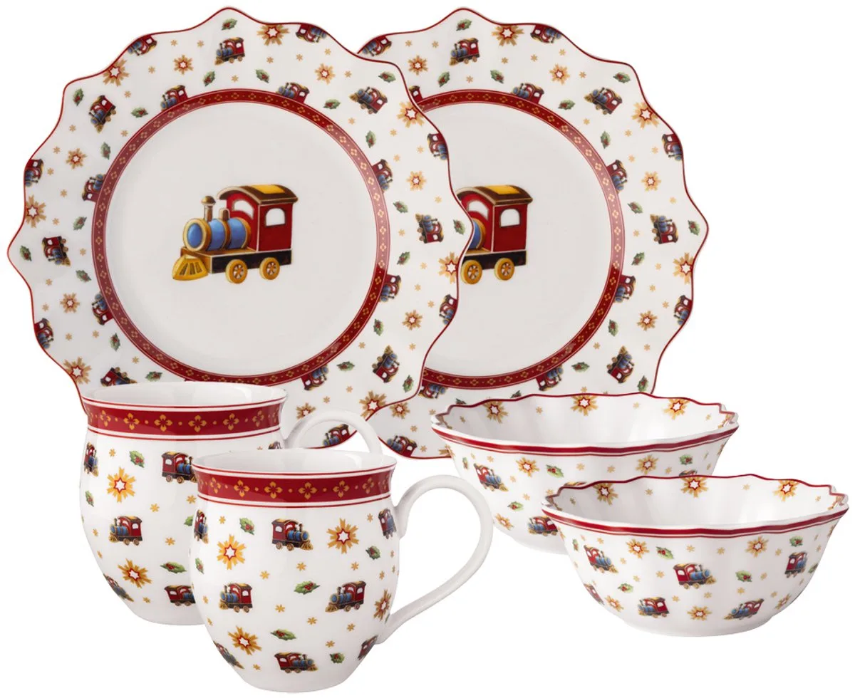 Toy's Delight Ontbijtset Locomotief 6-Delig von Villeroy & Boch in Mehrfarbig – Produktfoto